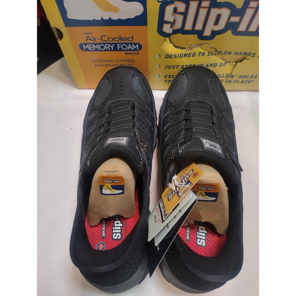 Skechers Hands Free Slip-in Cankton Faison Steel Toe Work Shoe Black 11.5 200211 - Picture 6 of 9